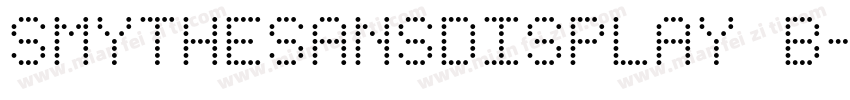SmytheSansDisplay B字体转换